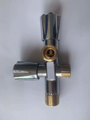 1/2Inch επιχρωμιωμένη βαλβίδα γωνίας τουαλετών βαλβίδων στάσεων γωνίας νεροχυτών