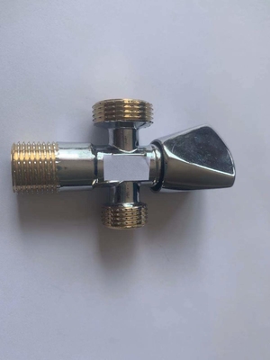 1/2Inch επιχρωμιωμένη βαλβίδα γωνίας τουαλετών βαλβίδων στάσεων γωνίας νεροχυτών