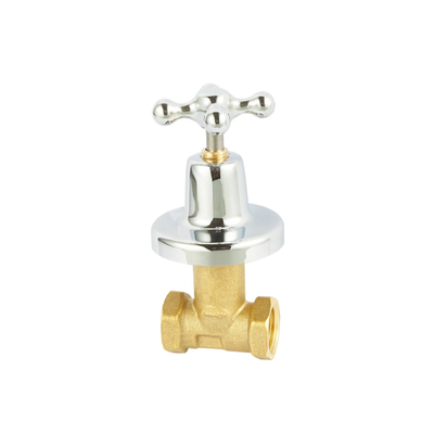 Ο τυποποιημένος ορείχαλκος 1/2-6inch έκρυψε την αποκλεισμένη βαλβίδα νερού με τη λαβή αντιοξειδωτική